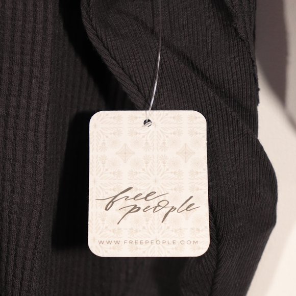 NWT Free People X ASOS Santa Clara Thermal in Black - Picture 6 of 15